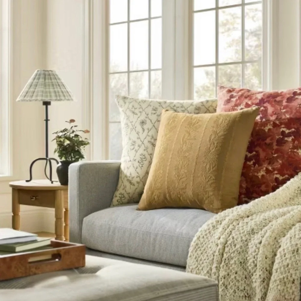 Pillow Cover Only Cream/Dark Brown - Threshold™ designed with Studio McGee